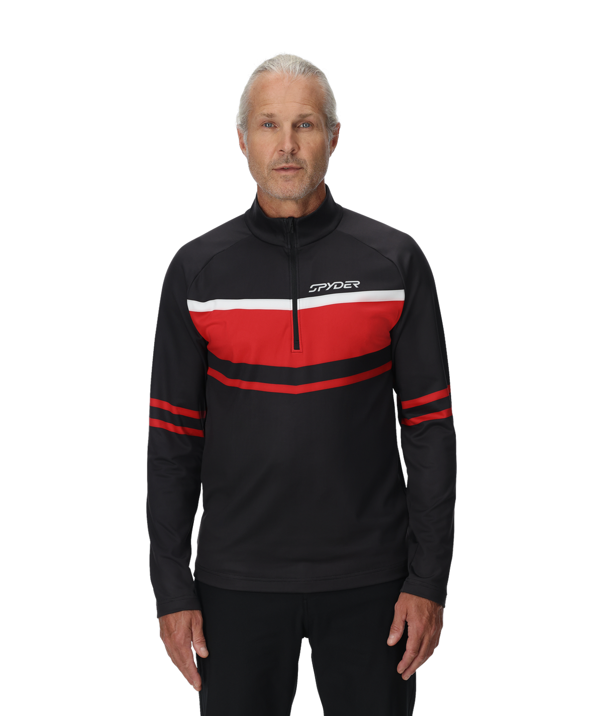 Men's Legacy Half Zip T-Neck - Black