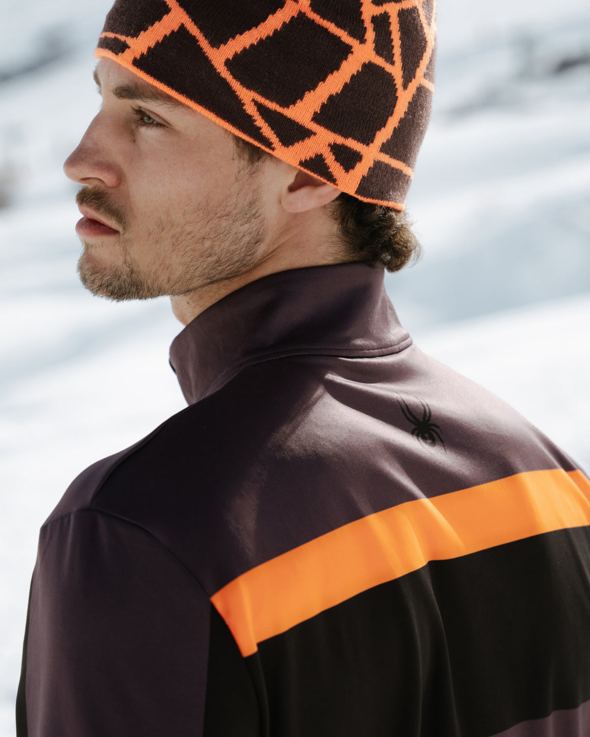 Men's Podium 1/2 Zip - Mocha