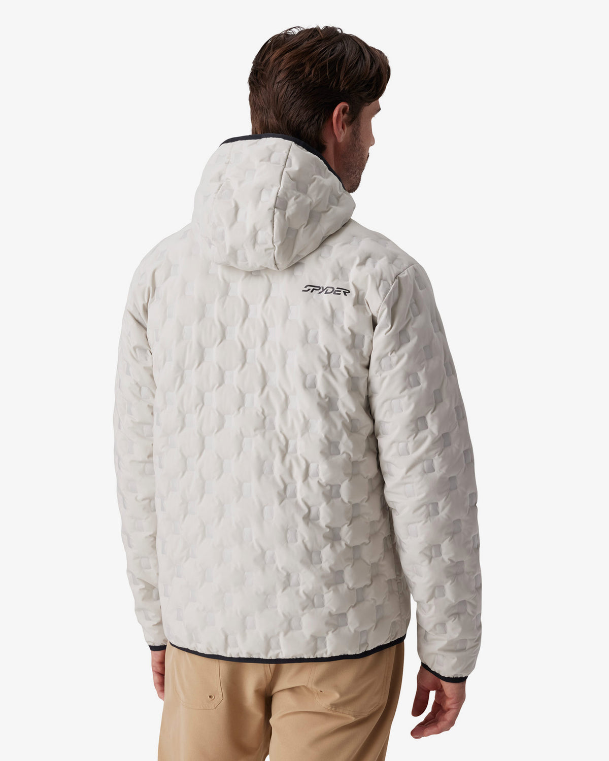 Men's Zenith Hooded Down Jacket - Light Grey