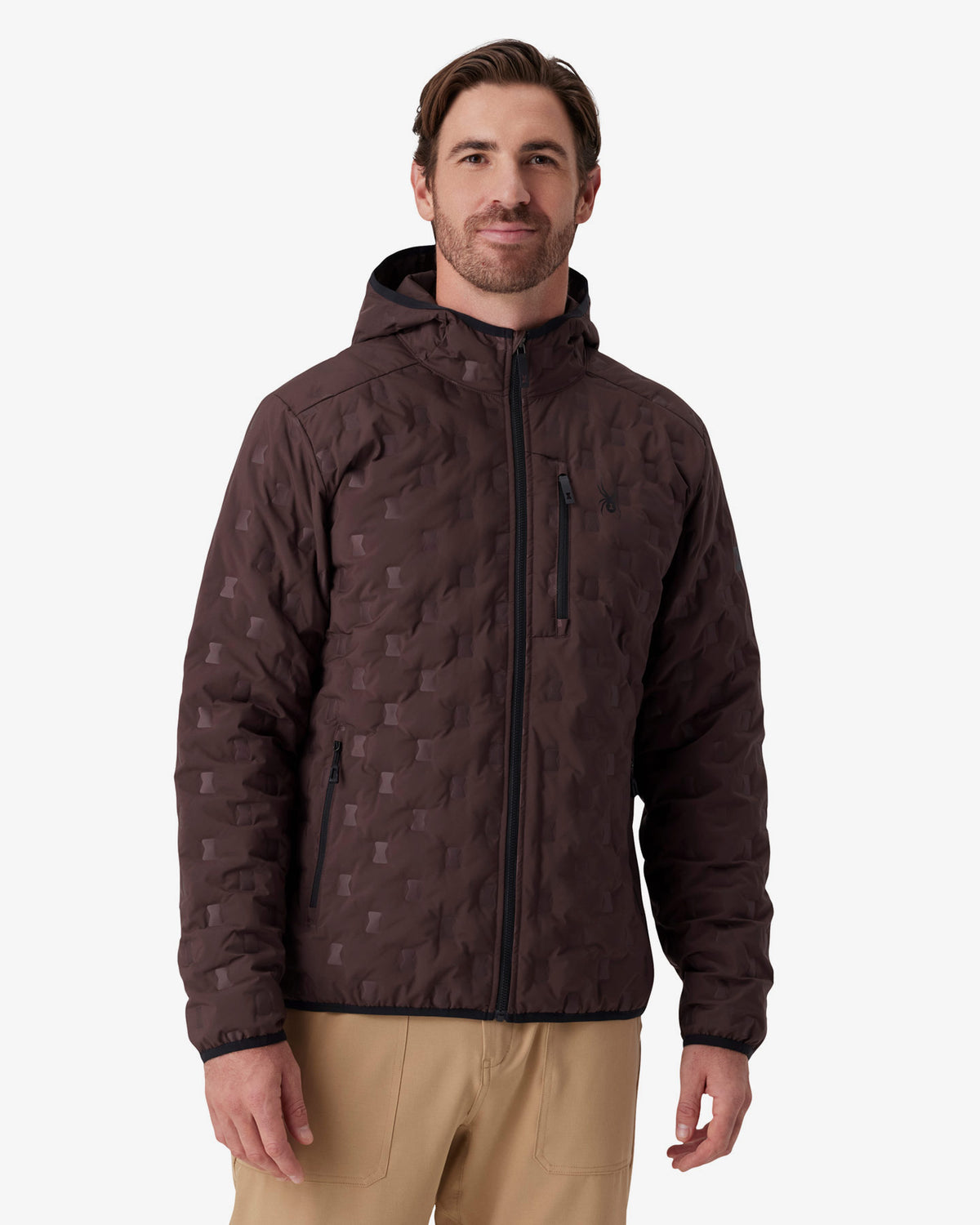 Men's Zenith Hooded Down Jacket - Mocha