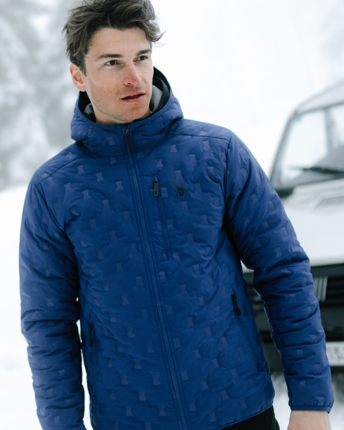 Men's Zenith Hooded Down Jacket - Indigo