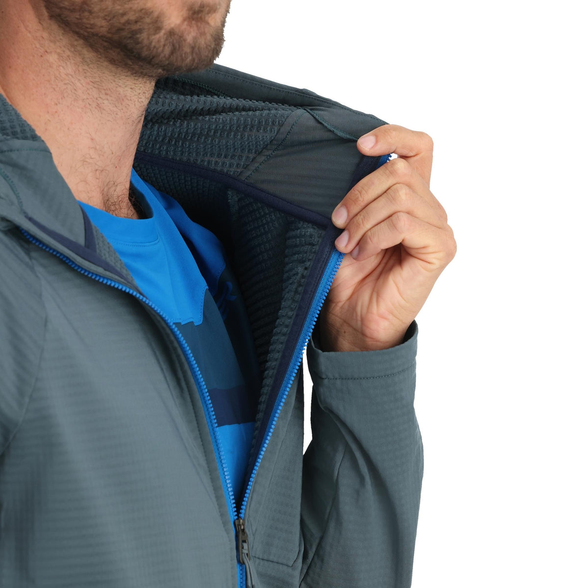 Men's Gridweb™ Fleece Hoodie - Slate Blue