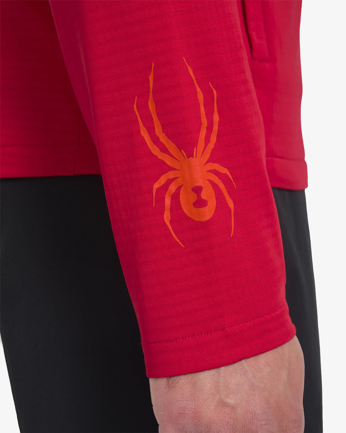 Men's GridWeb™ Fleece Hoodie - Spyder Red