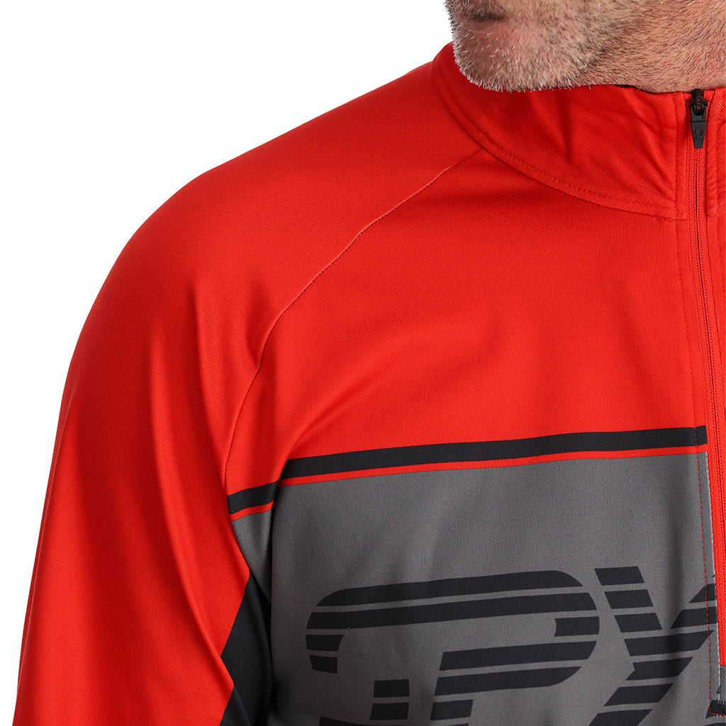 Mens Paramount Half Zip T-Neck - Volcano