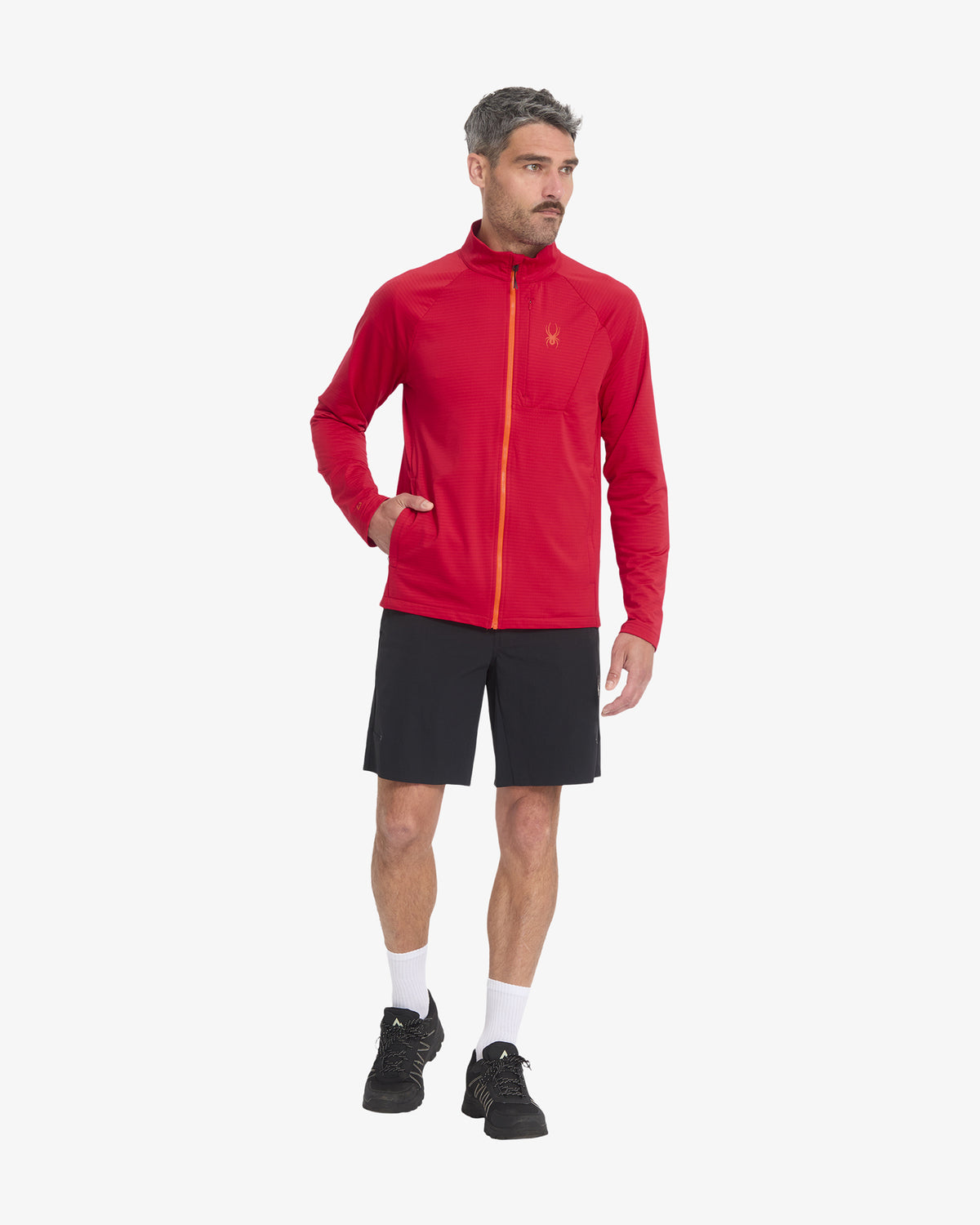 Men's GridWeb™ Fleece - Spyder Red