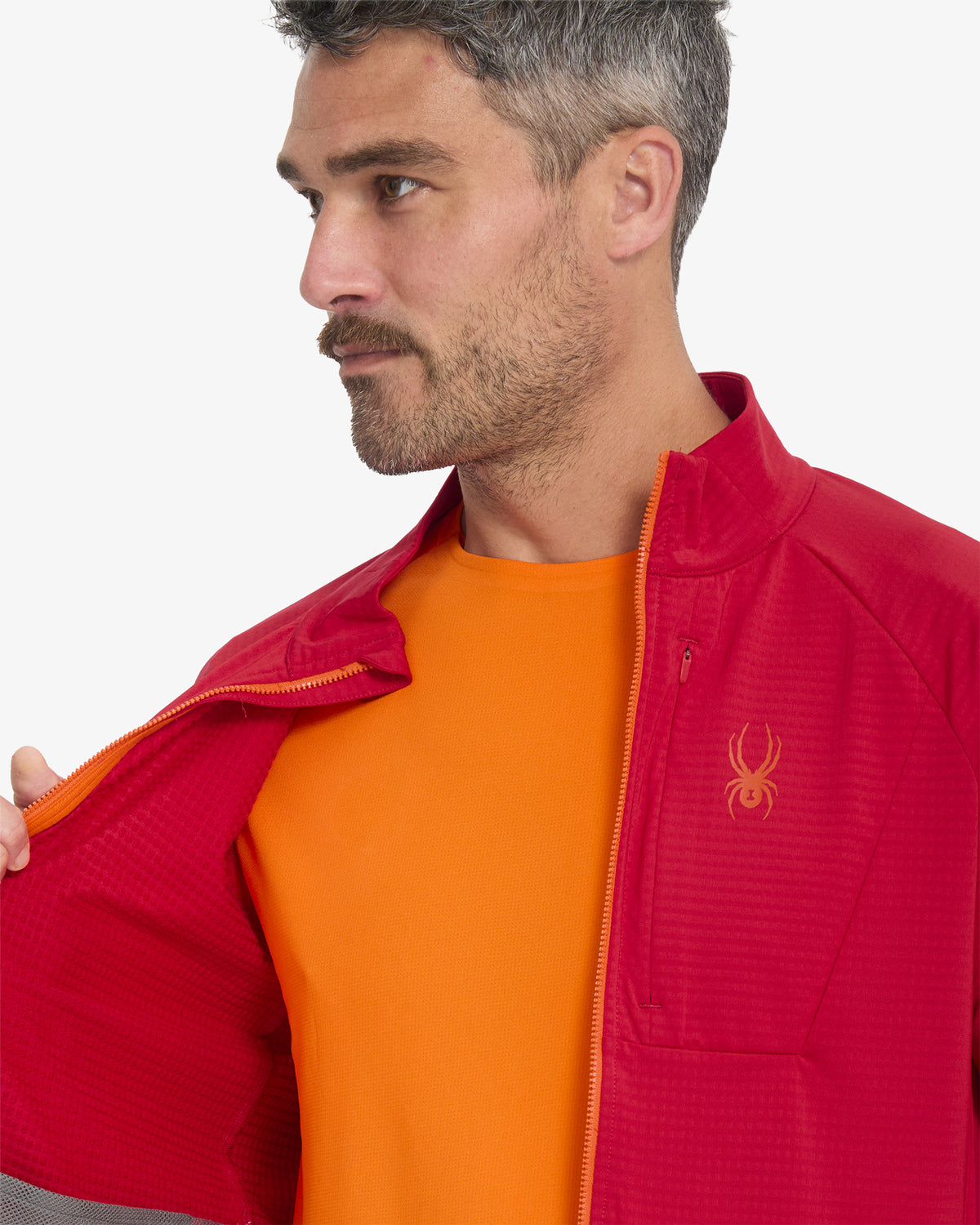 Men's GridWeb™ Fleece - Spyder Red