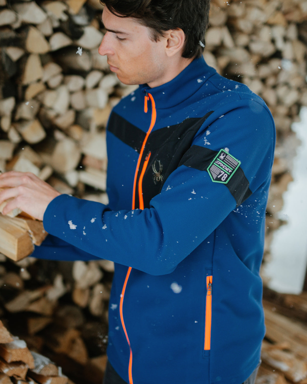 Men's Wengen Sweater Fleece Jacket - Indigo