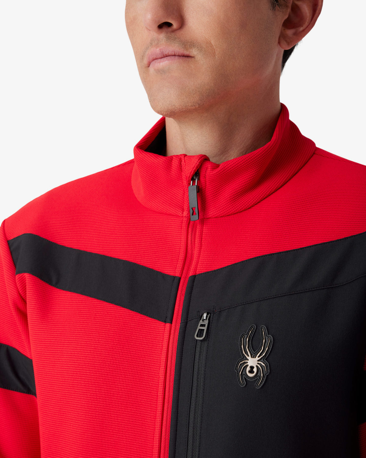 Men's Wengen Sweater Fleece Jacket - Spyder Red