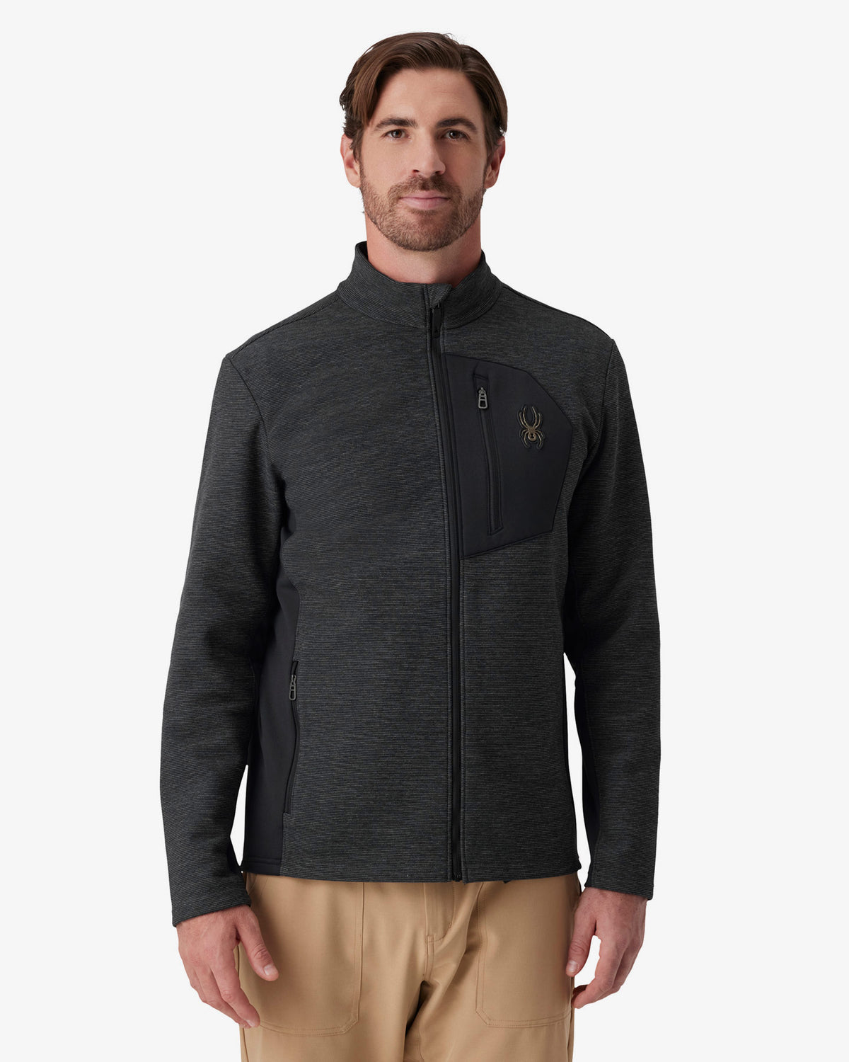 Men's Bandit Sweater Fleece Jacket - Black Melange