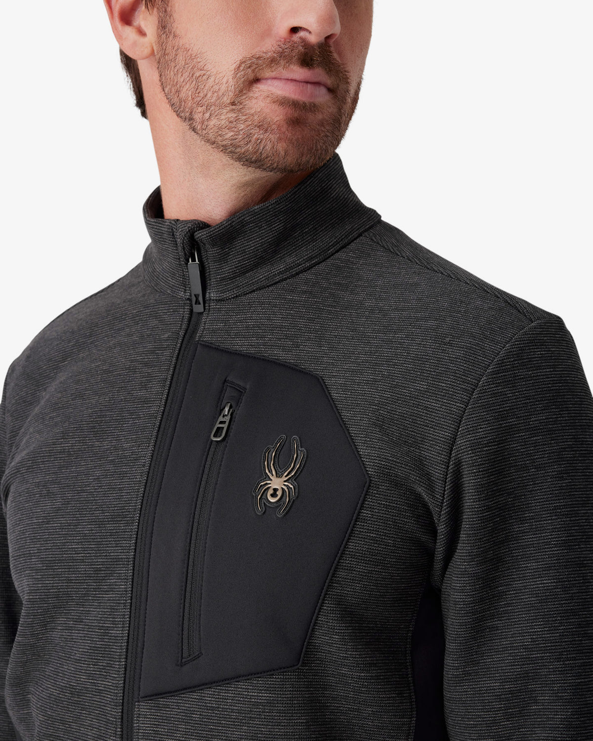 Men's Bandit Sweater Fleece Jacket - Black Melange