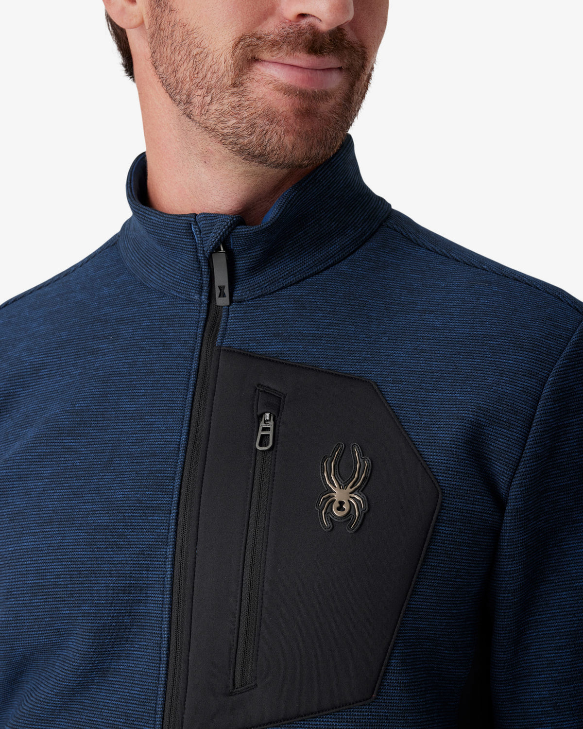 Men's Bandit Sweater Fleece Jacket - Indigo Melange