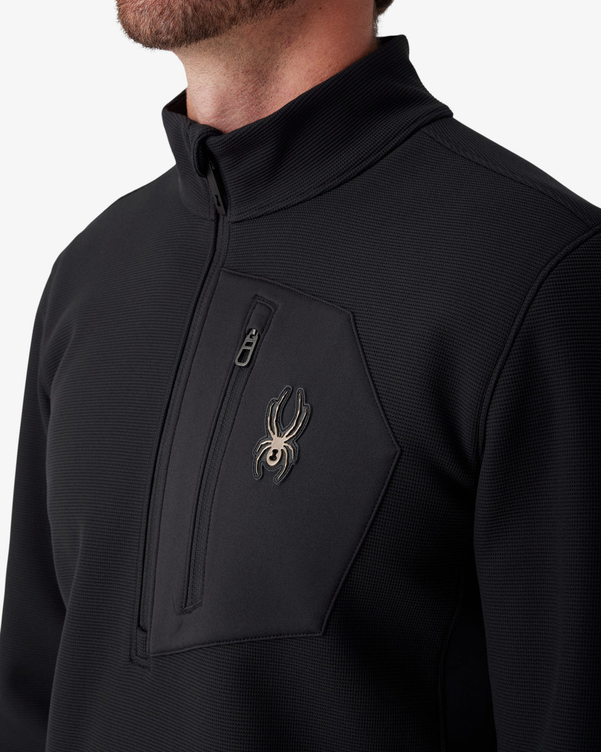Men's Bandit Sweater Fleece 1/2 Zip - Black