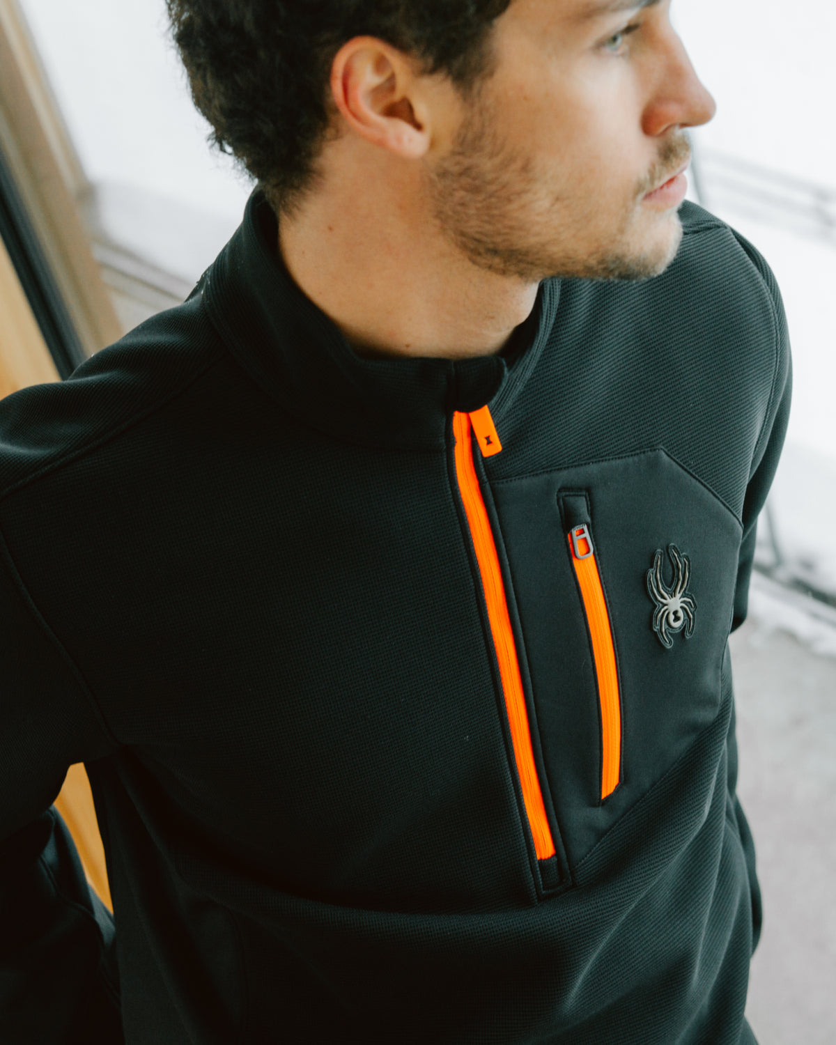 Men's Bandit Sweater Fleece 1/2 Zip - Fusion Orange