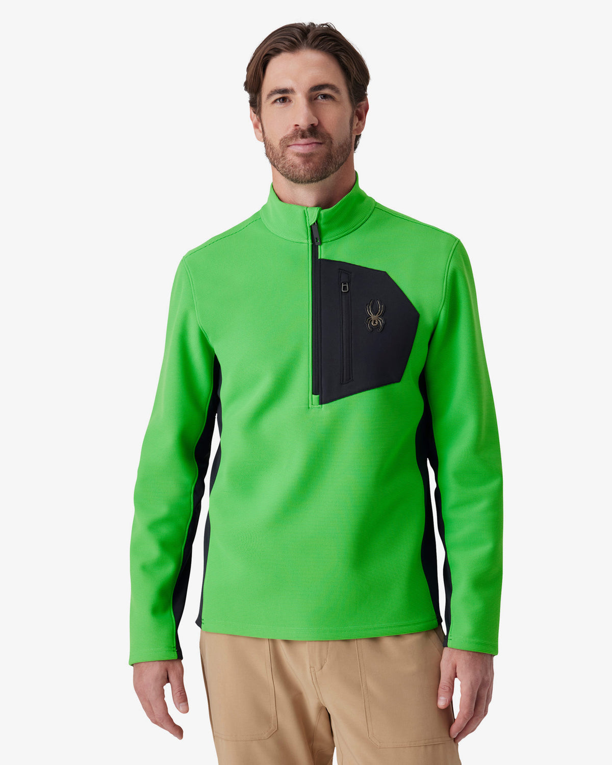 Men's Bandit Sweater Fleece 1/2 Zip - Strobe Green