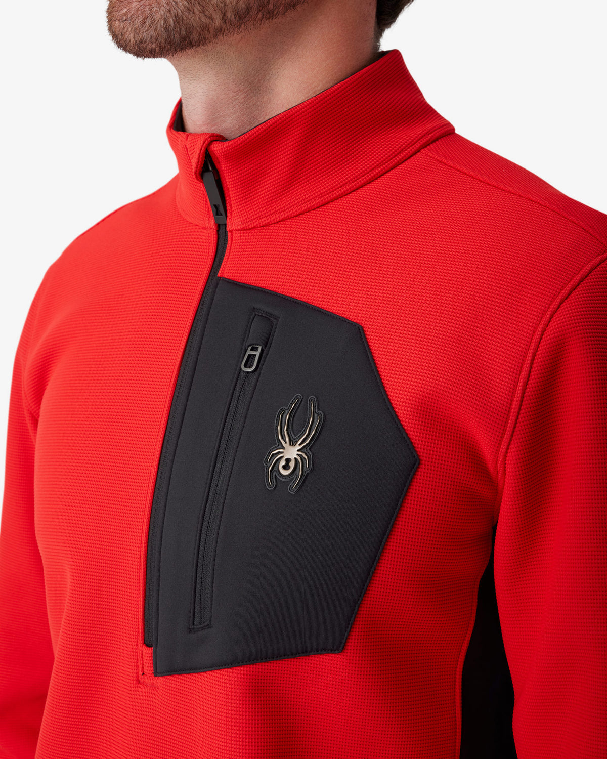 Men's Bandit Sweater Fleece 1/2 Zip - Spyder Red