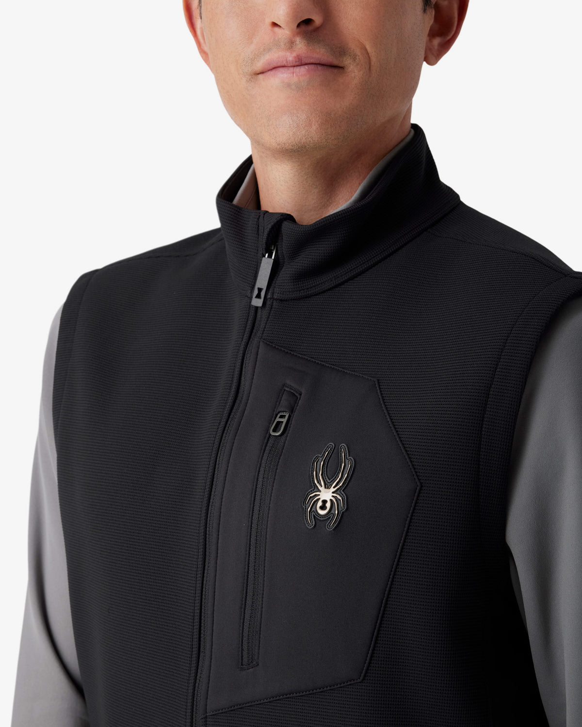 Men's Bandit Sweater Fleece Vest - Black