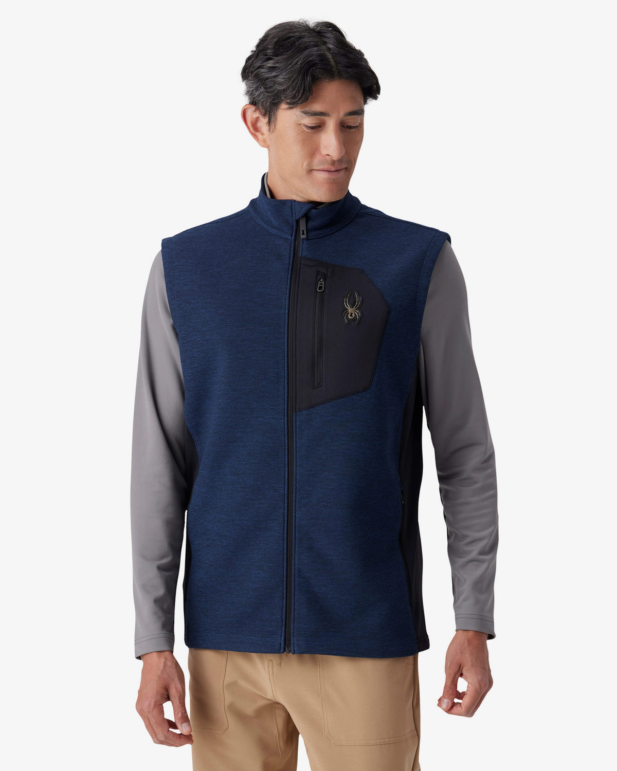 Men's Bandit Sweater Fleece Vest - Indigo Melange