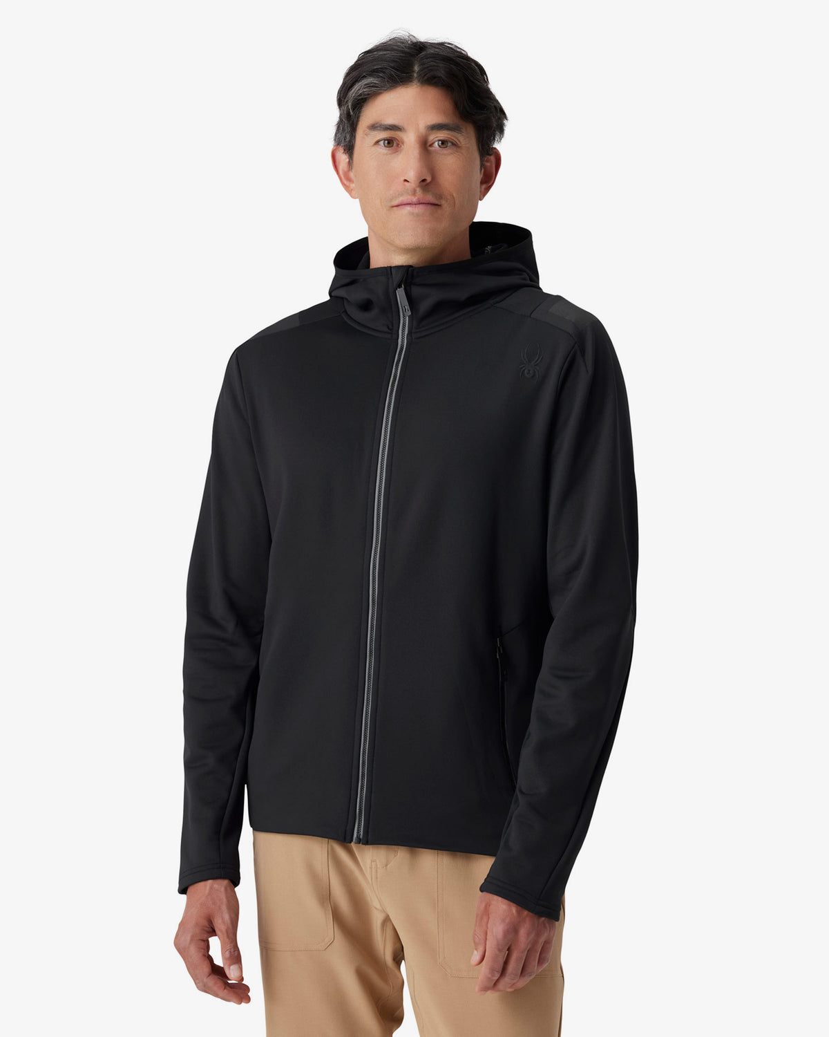 Men's Speed Fleece Hooded Jacket - Black