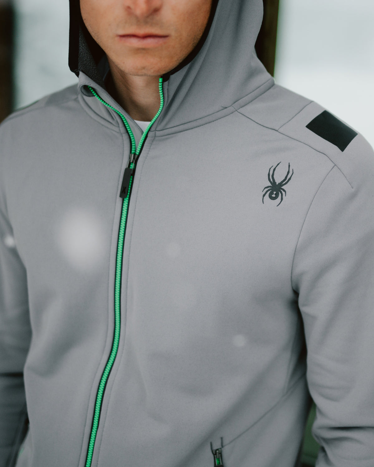 Men's Speed Fleece Hooded Jacket - Storm