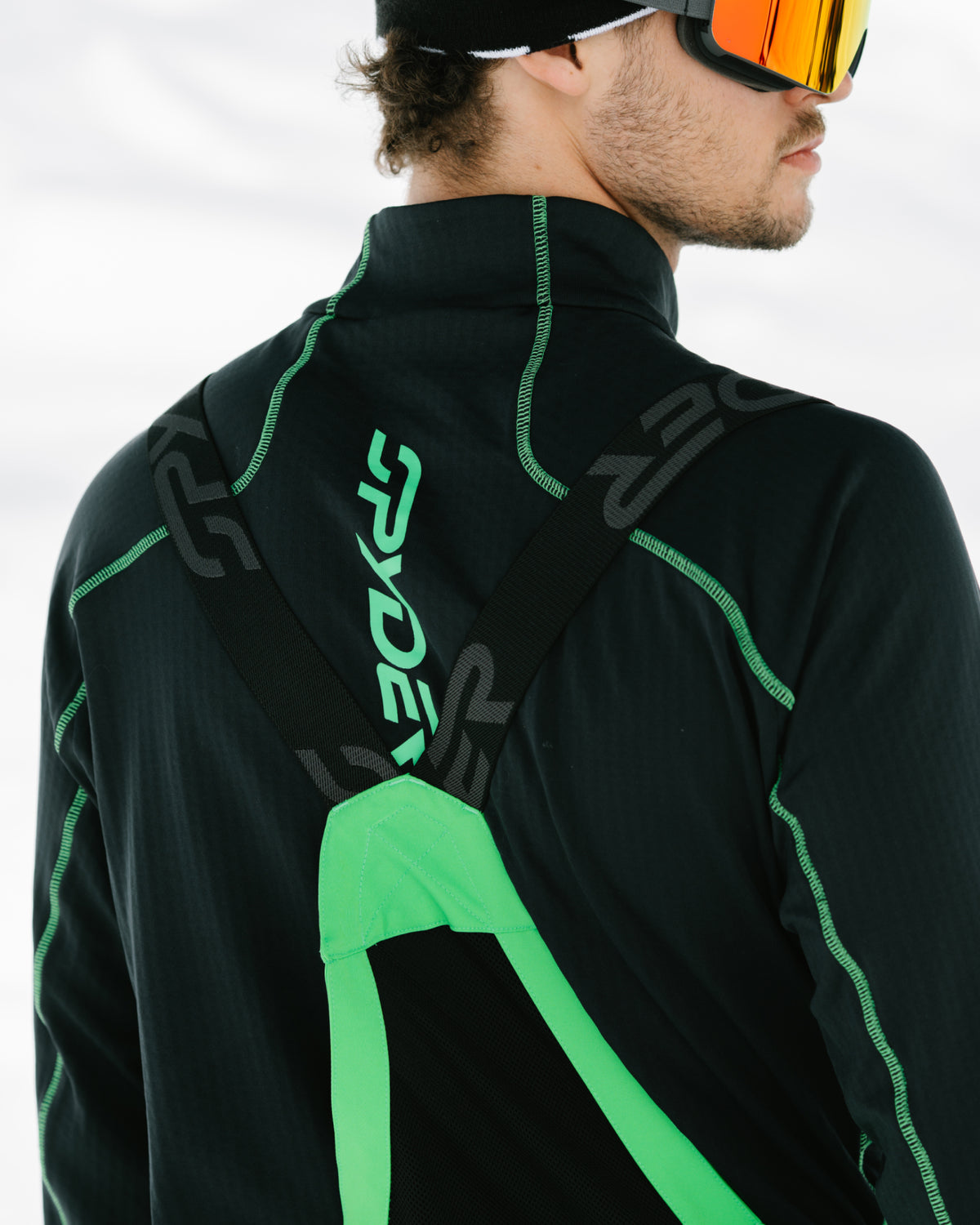 Men's Gridweb Fleece 1/2 Zip - Strobe Green