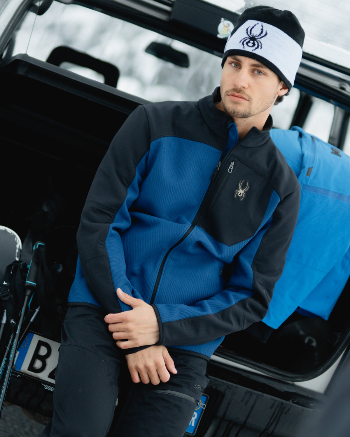 Men's Web Shellfleece Jacket - Indigo