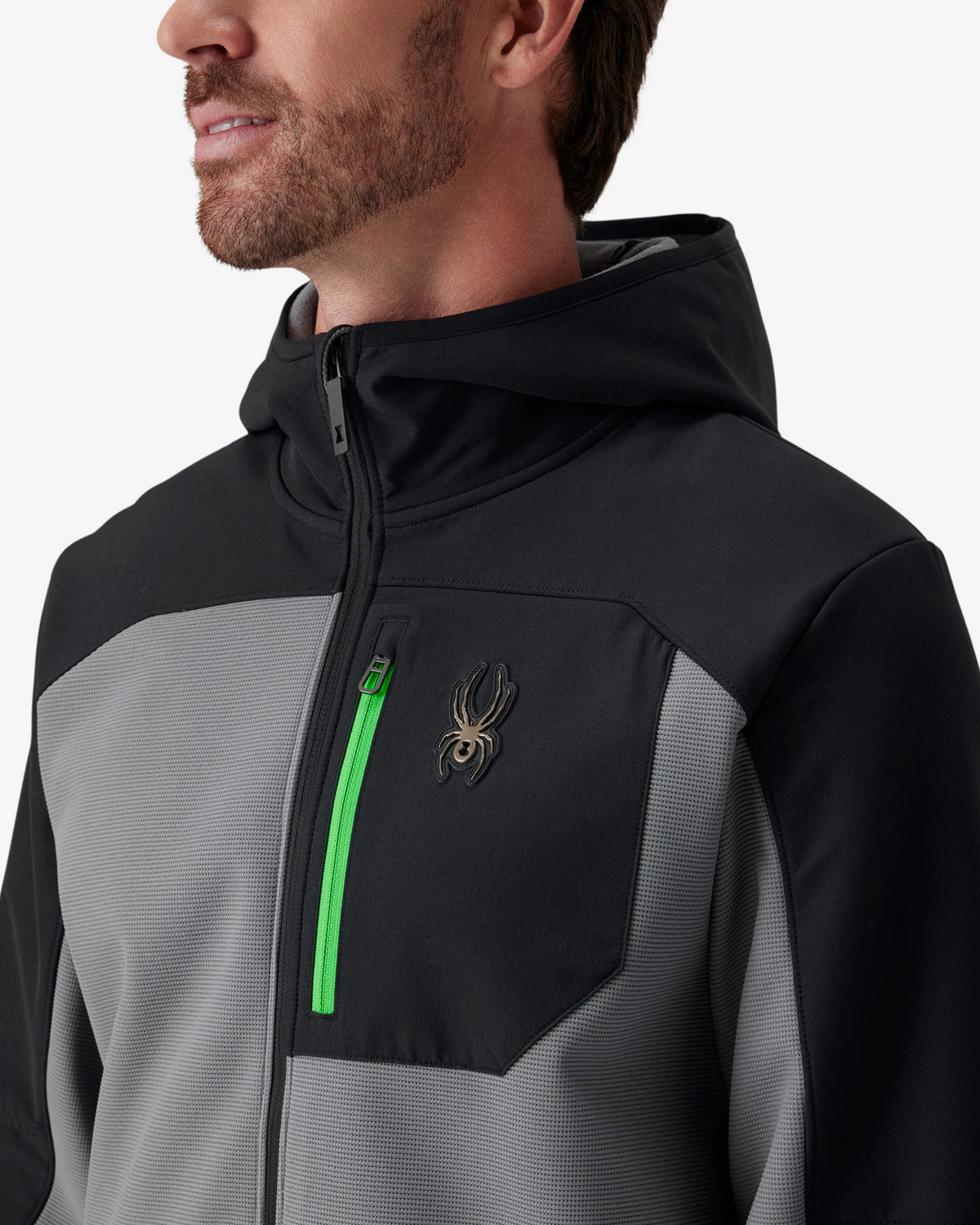 Men's Web Shellfleece Hooded Jacket