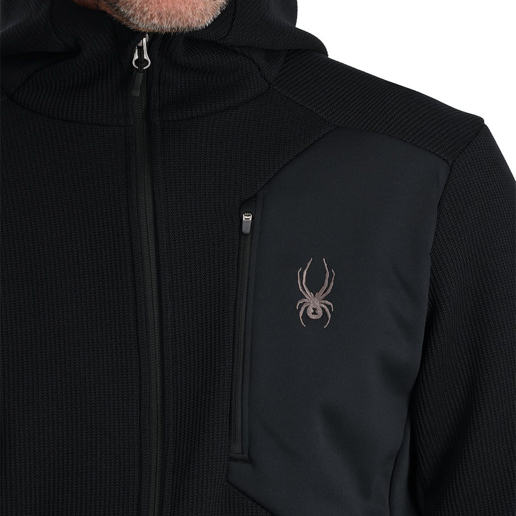 Mens Bandit Hooded Fleece Jacket - Black
