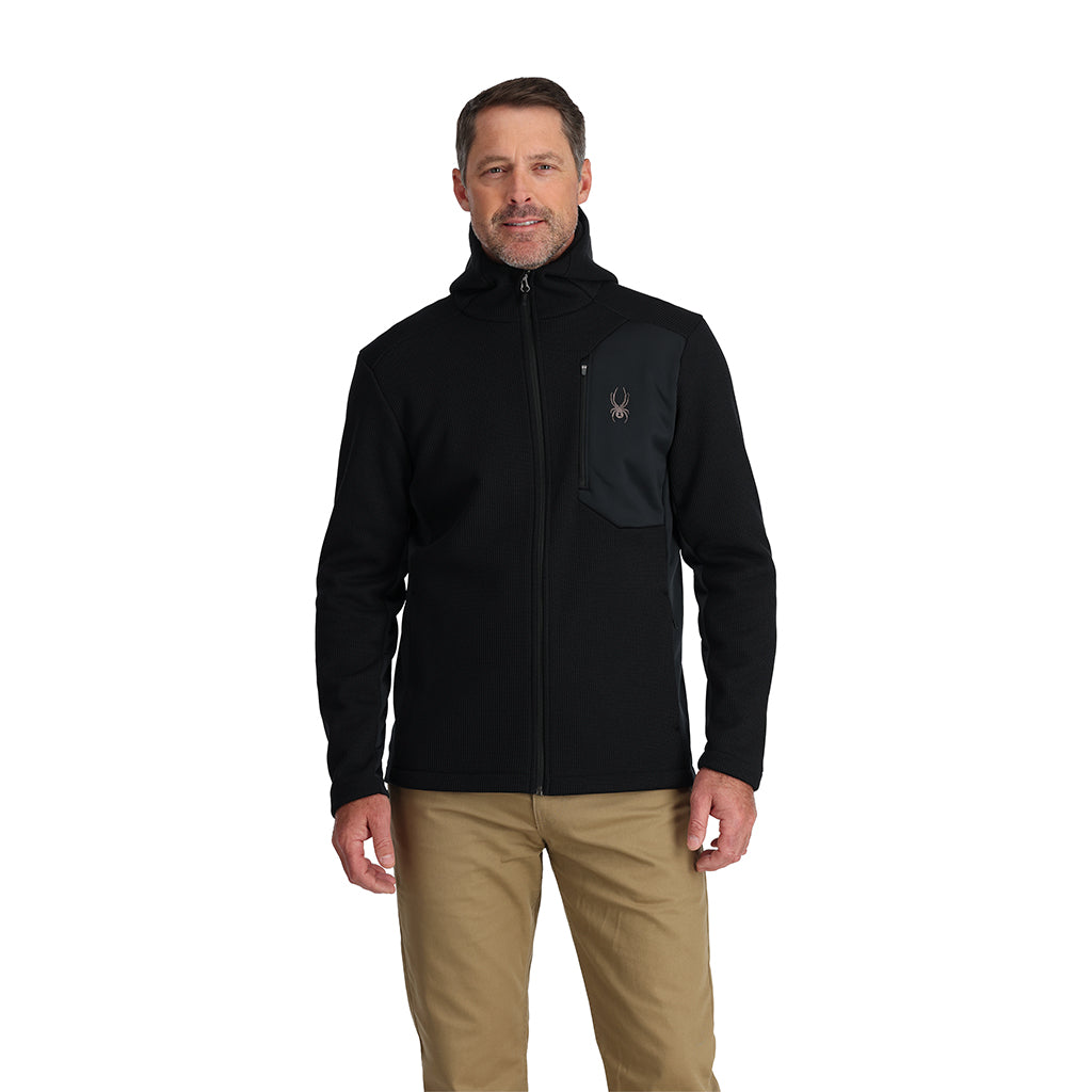 Mens Bandit Hooded Fleece Jacket - Black