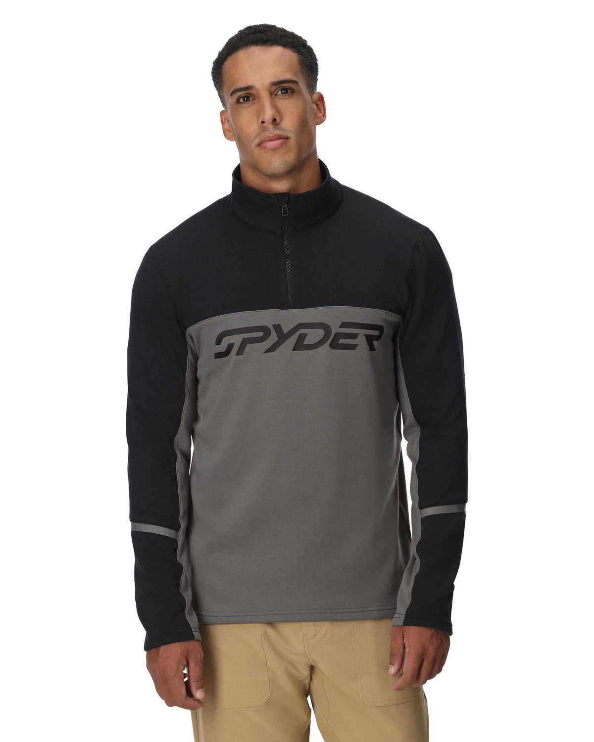 Men's Speed Fleece Half Zip Jacket- Storm