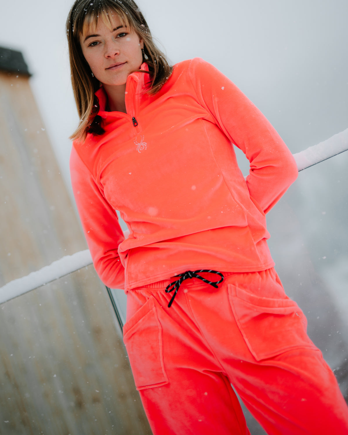 Women's Shimmer Pants - Electric Coral