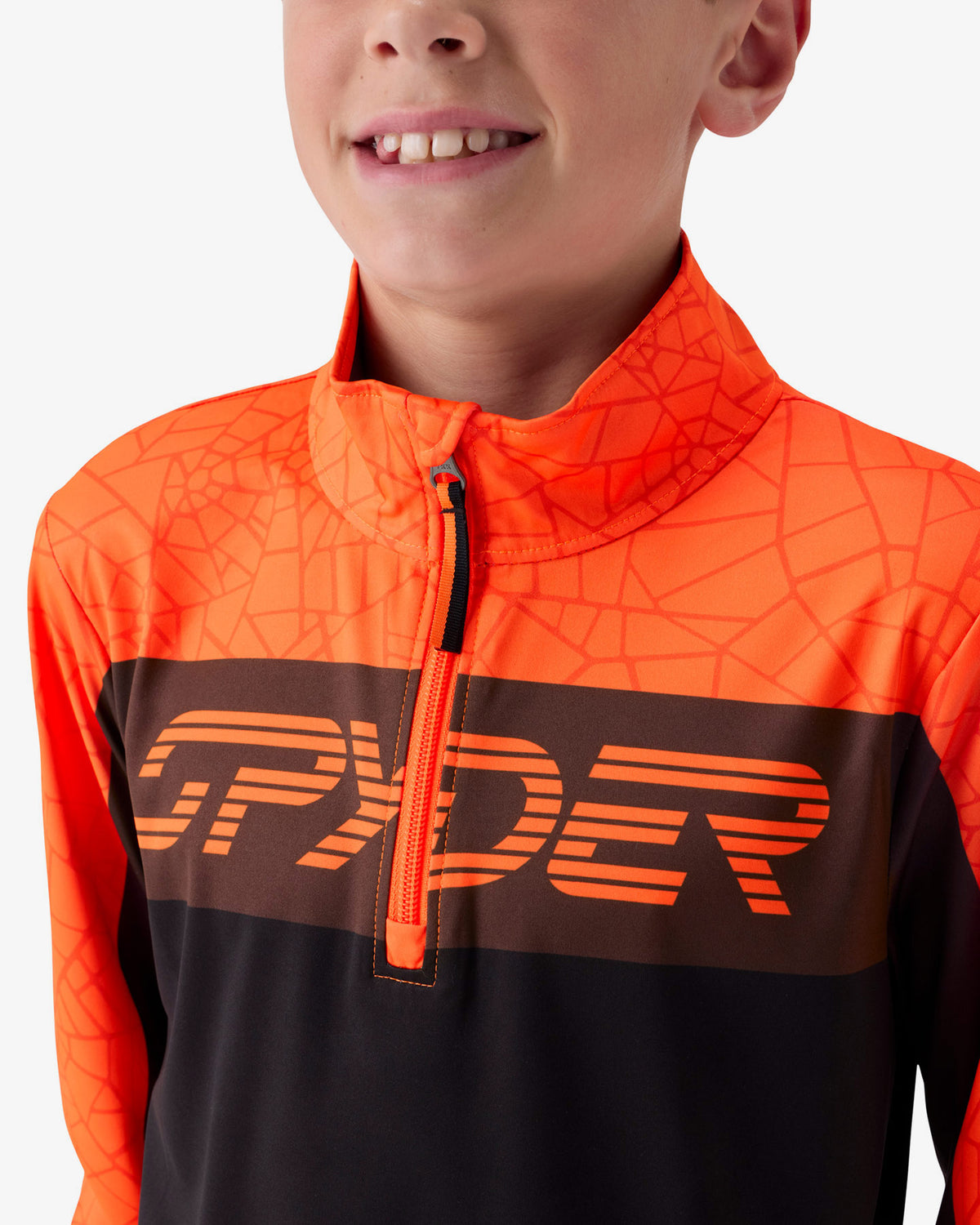 Boys' Jacobs 1/2 Zip - Fusion Orange