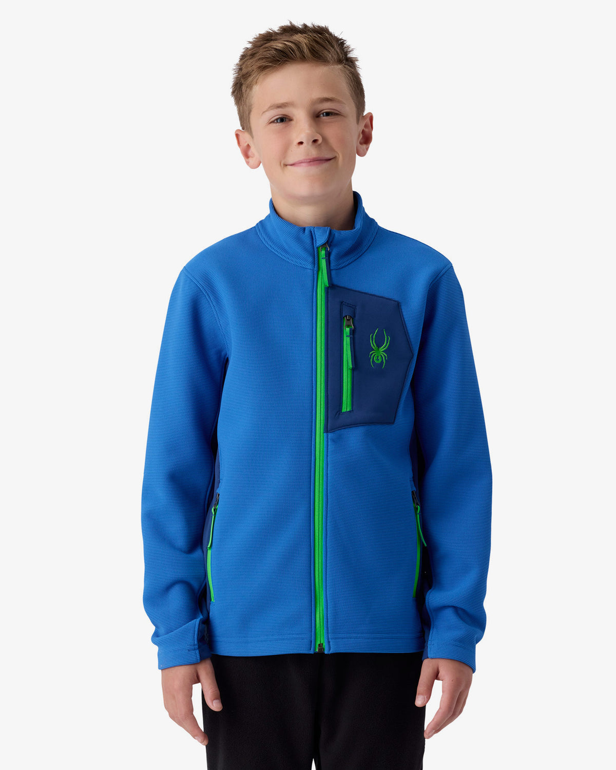 Boys' Bandit Sweater Fleece Jacket - Bold Blue