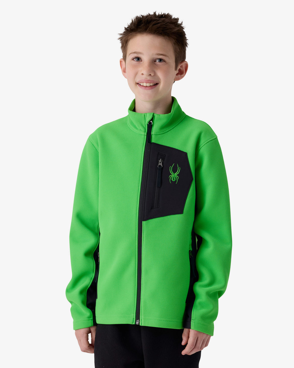 Boys' Bandit Sweater Fleece Jacket - Strobe Green