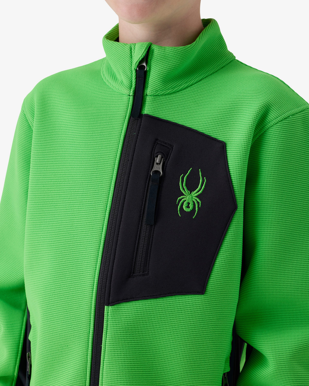 Boys' Bandit Sweater Fleece Jacket - Strobe Green