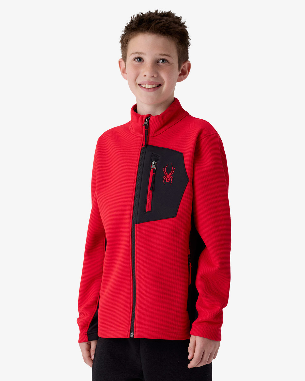 Boys' Bandit Sweater Fleece Jacket - Spyder Red