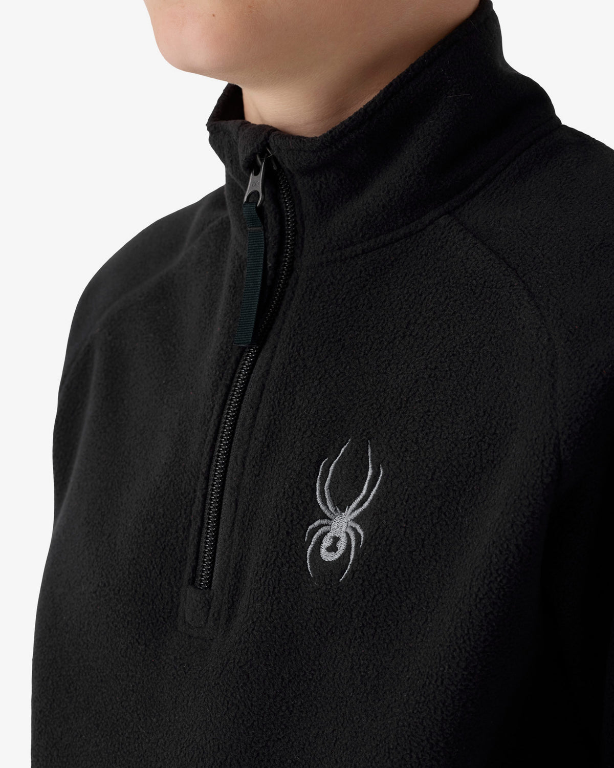 Boys' Youth Speed Fleece 1/2 Zip - Black