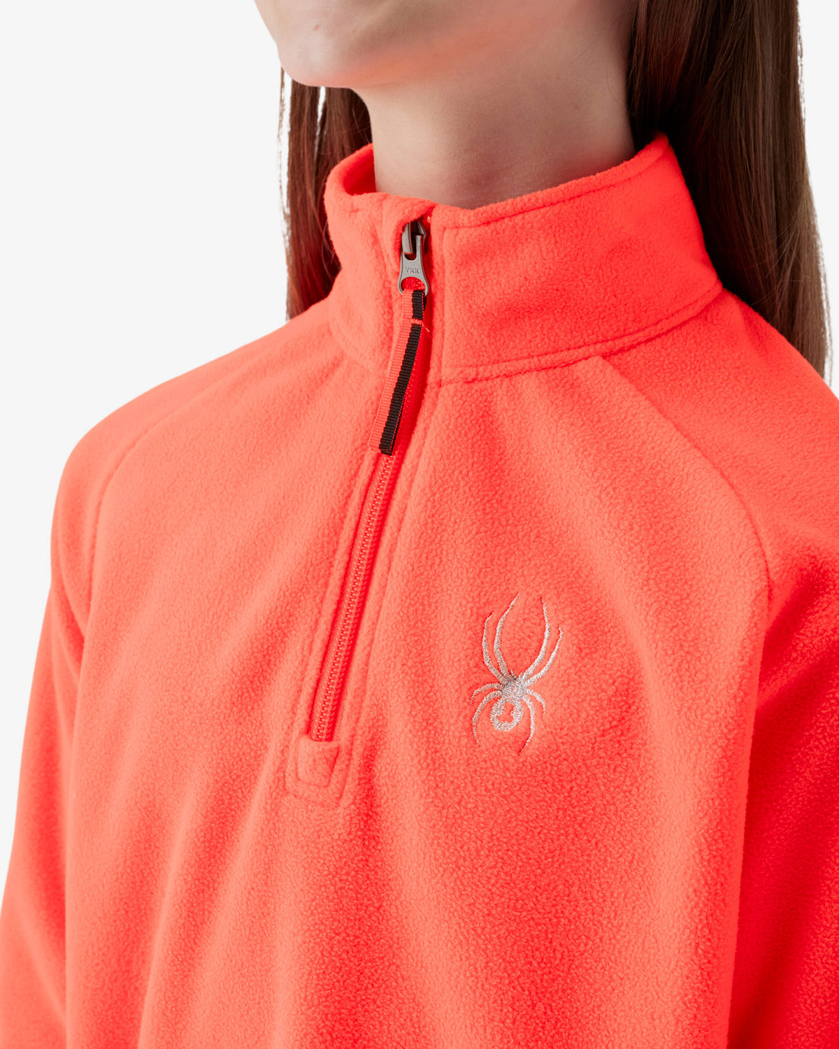 Boys' Youth Speed Fleece 1/2 Zip - Electric Coral