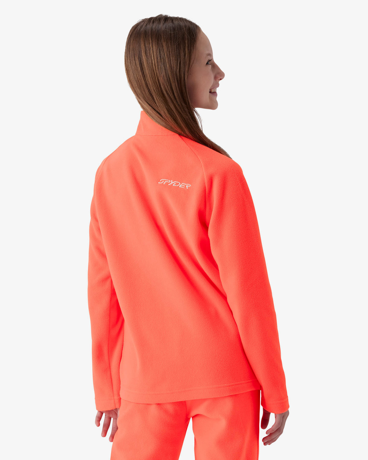 Boys' Youth Speed Fleece 1/2 Zip - Electric Coral