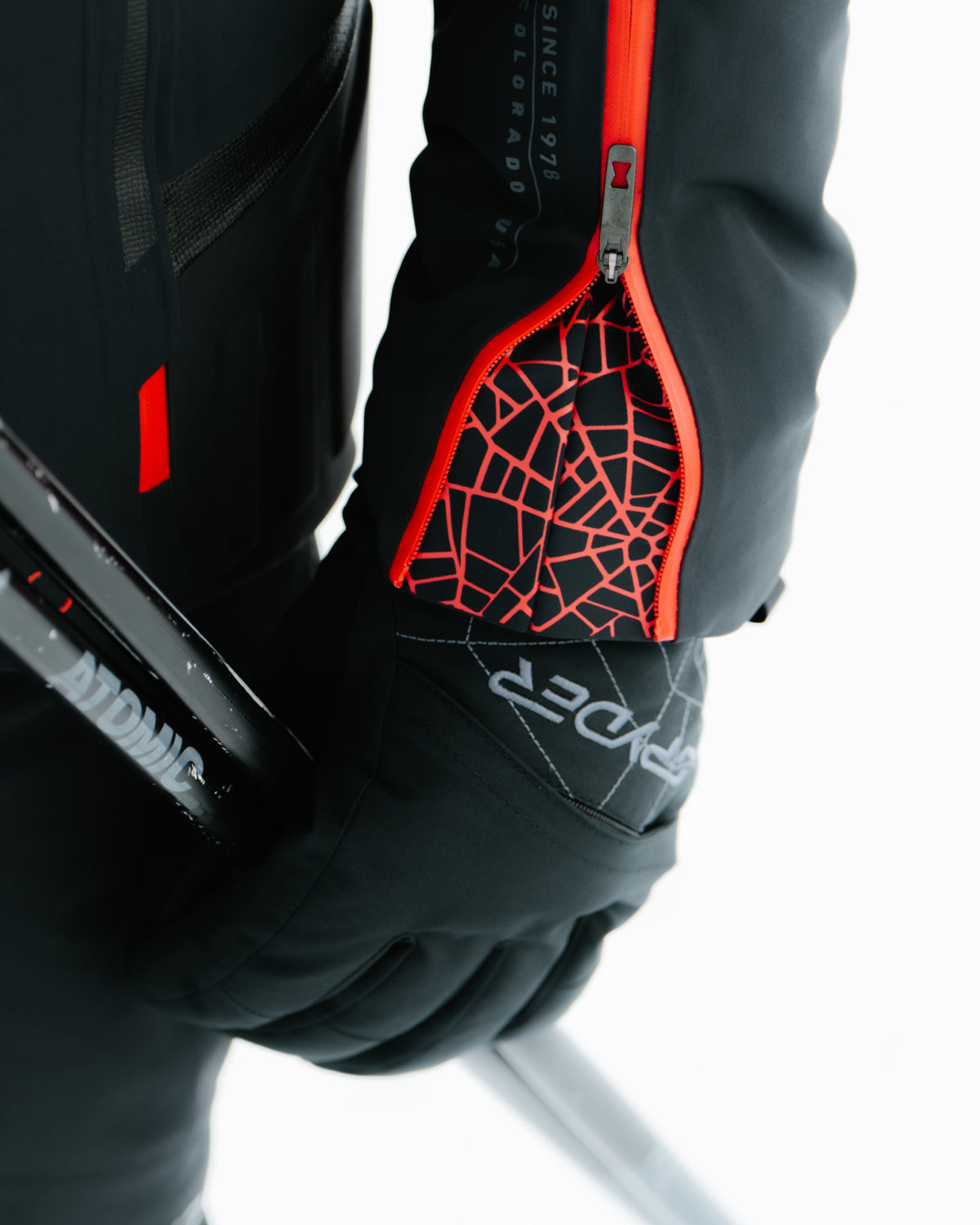 Men's Overweb Ski Gloves - Black