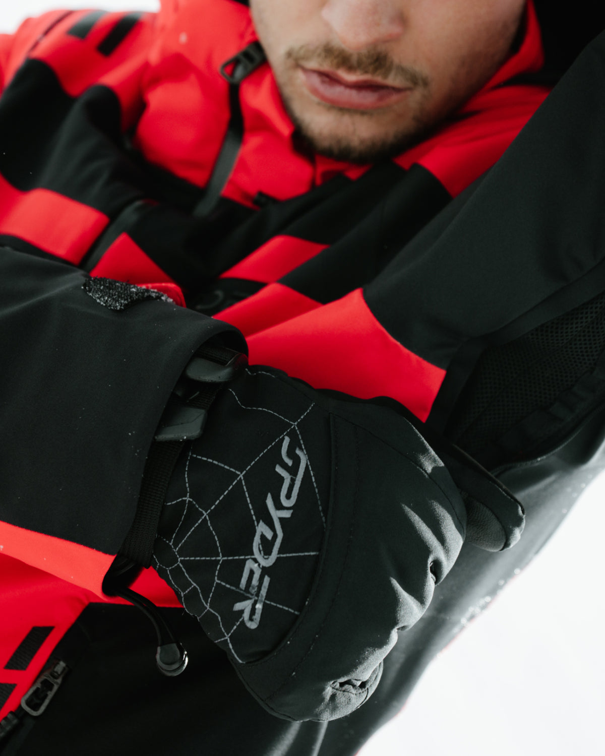 Men's Overweb Ski Gloves - Black