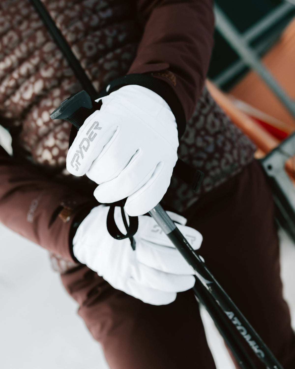 Women's Synthesis Ski Gloves - White