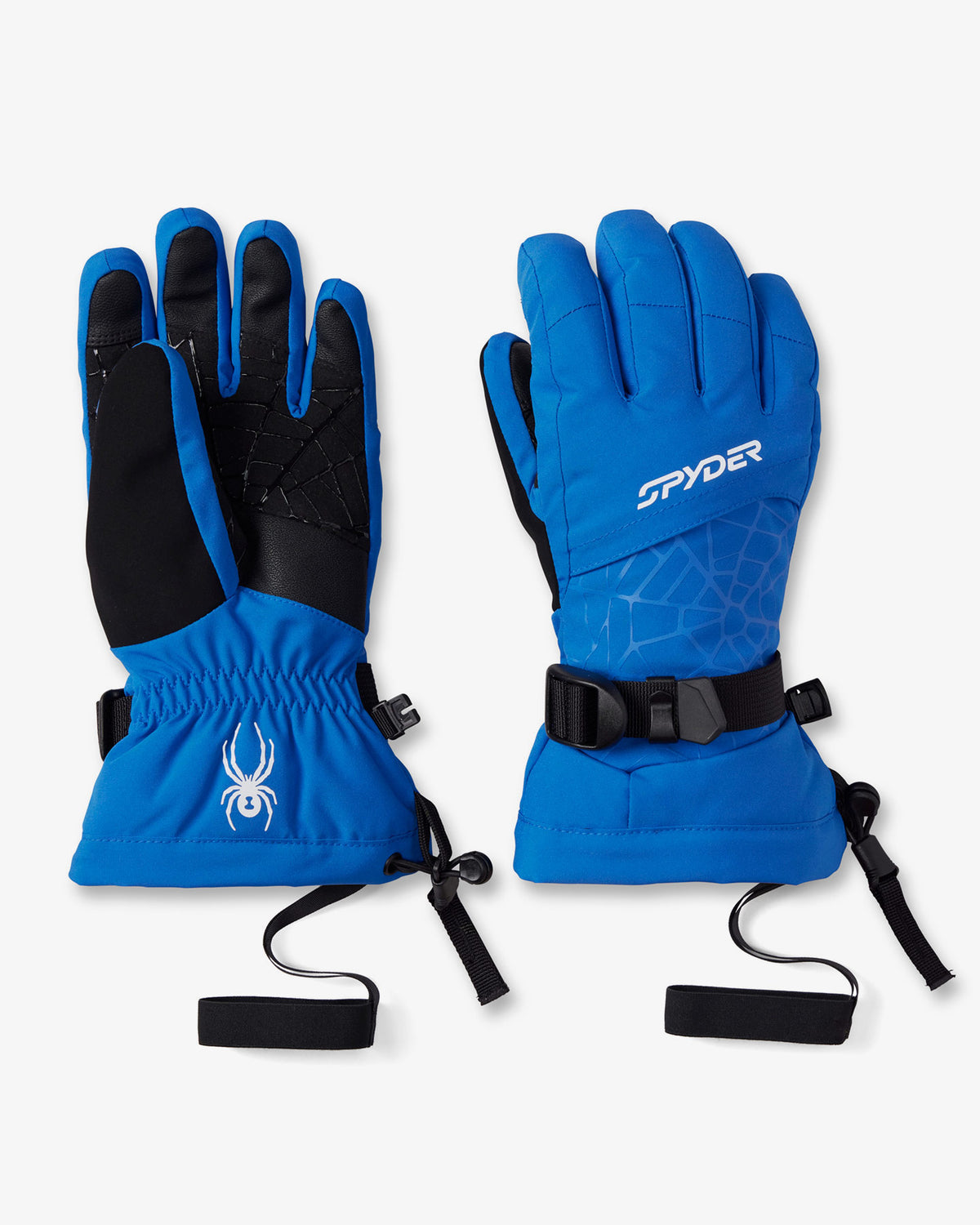 Boys' Youth Overweb Ski Gloves - Bold Blue