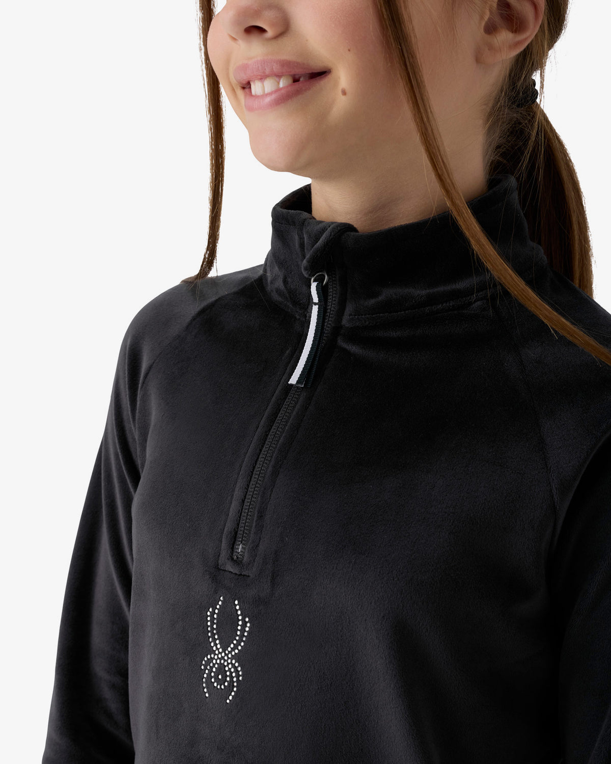 Girls' Shimmer Bug Quarter Zip