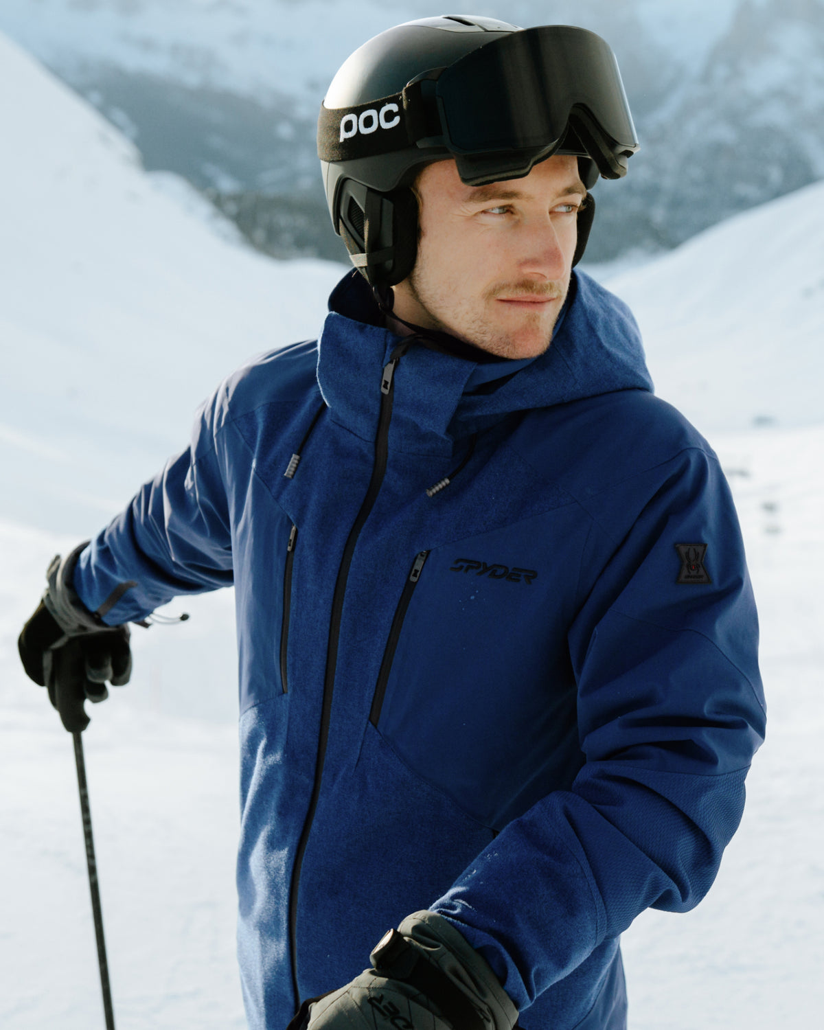Men's Alyeska Melange Jacket - Indigo Melange