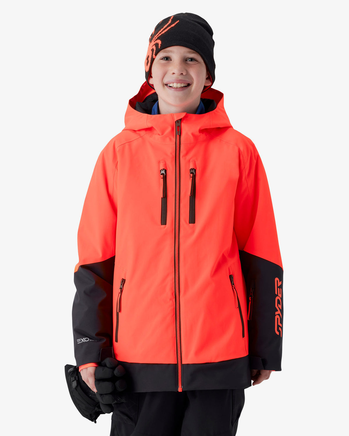 Boys' Davos Jacket - Electric Coral
