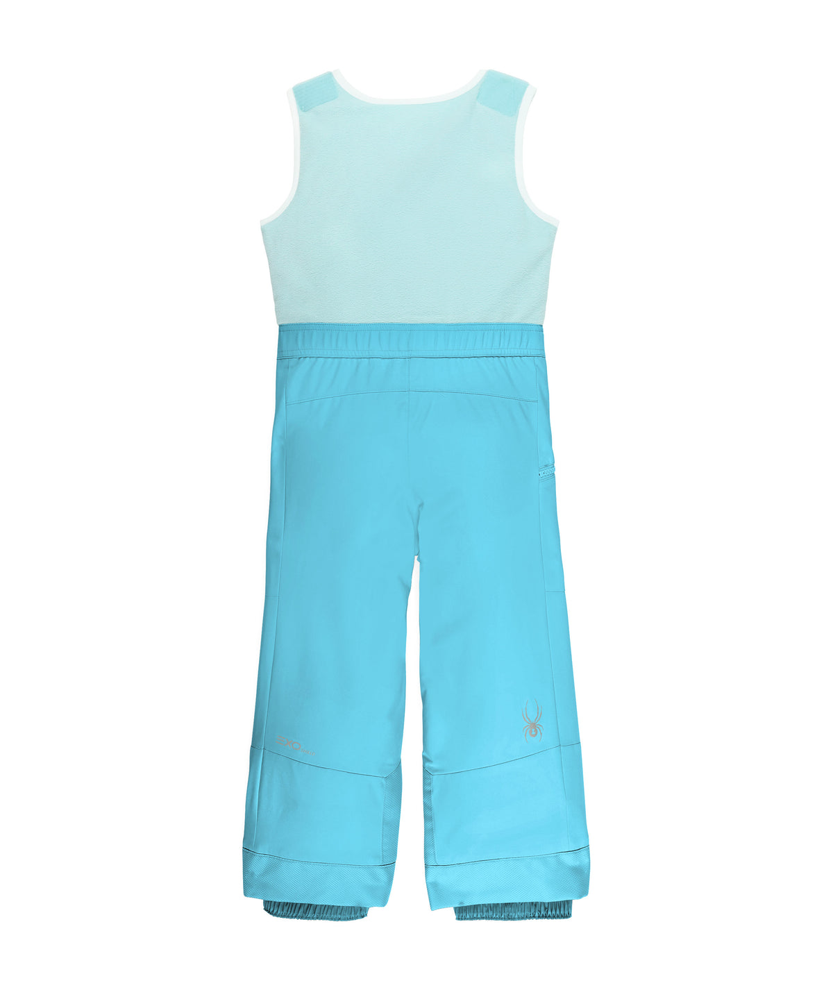 Light blue sleeveless top and pants set on a white background