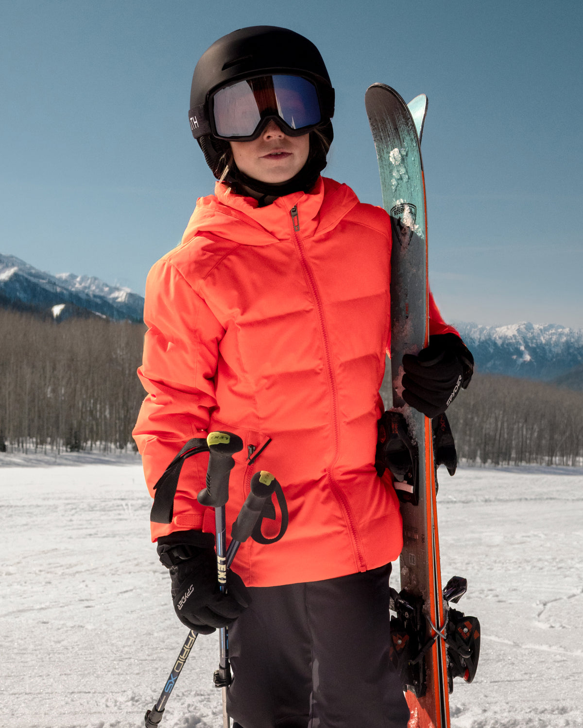Girls' Zadie Synthetic Down Jacket - Electric Coral