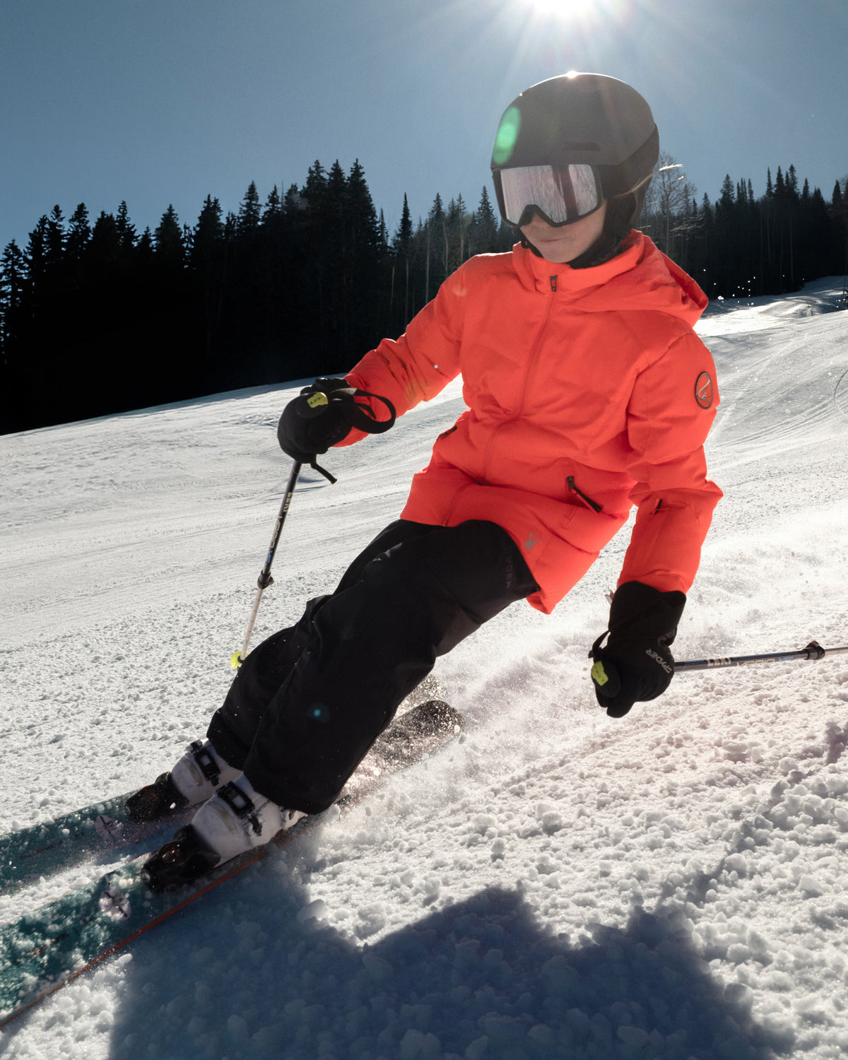 Girls' Zadie Synthetic Down Jacket - Electric Coral