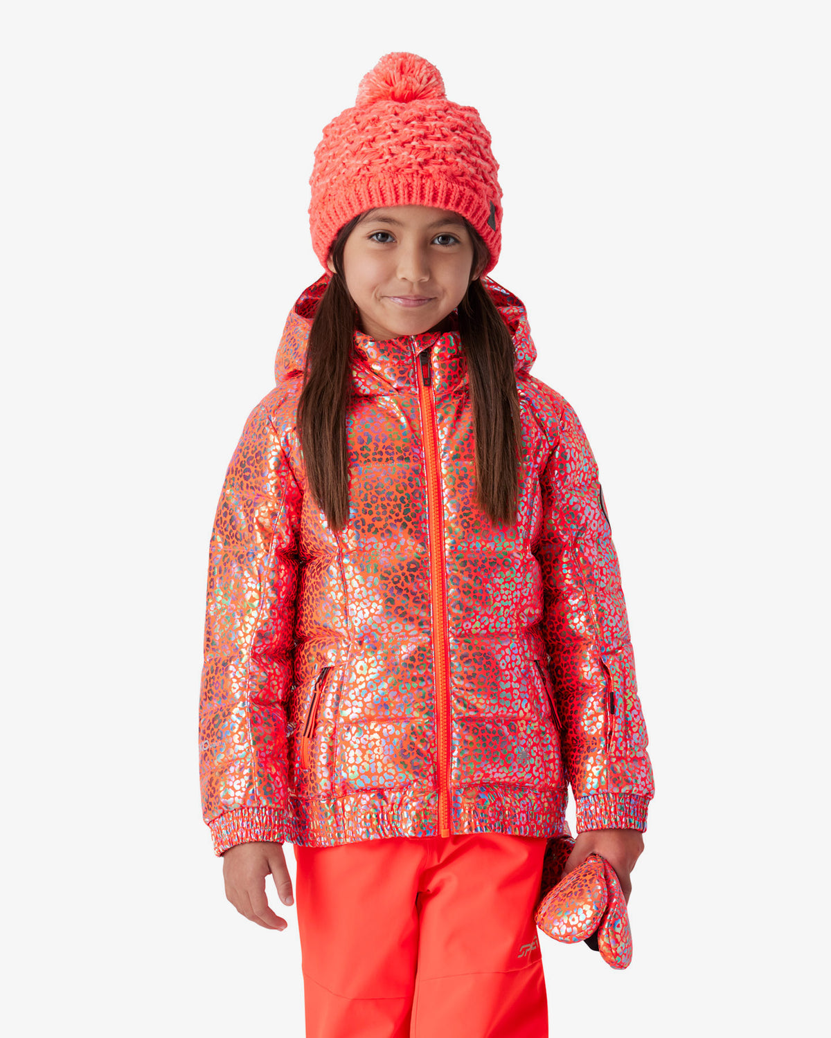 Girls' Zadie Synthetic Down Jacket - Leopard