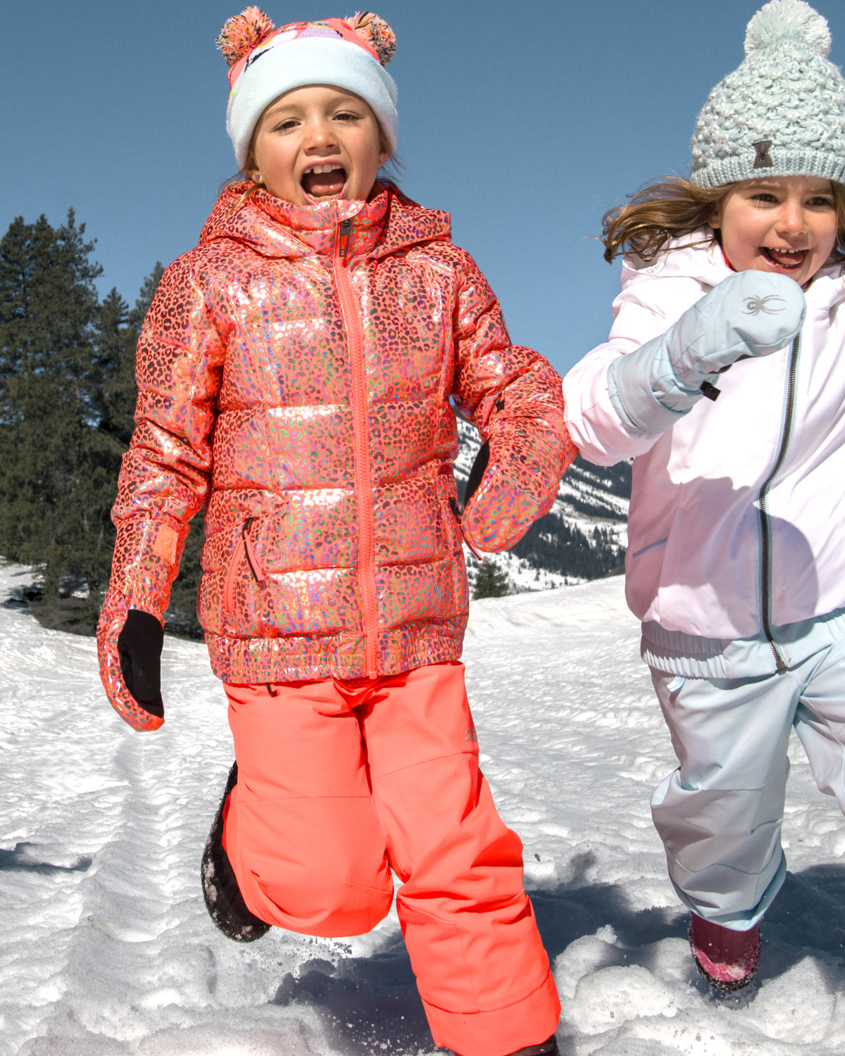 Girls' Zadie Synthetic Down Jacket - Leopard
